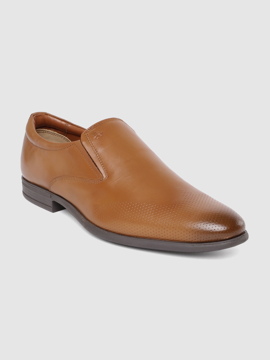 

Arrow Men Tan Leather Formal Slip-Ons