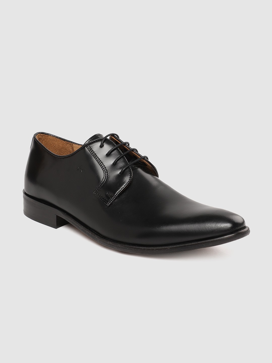 

Arrow Men Black Leather Formal Derbys