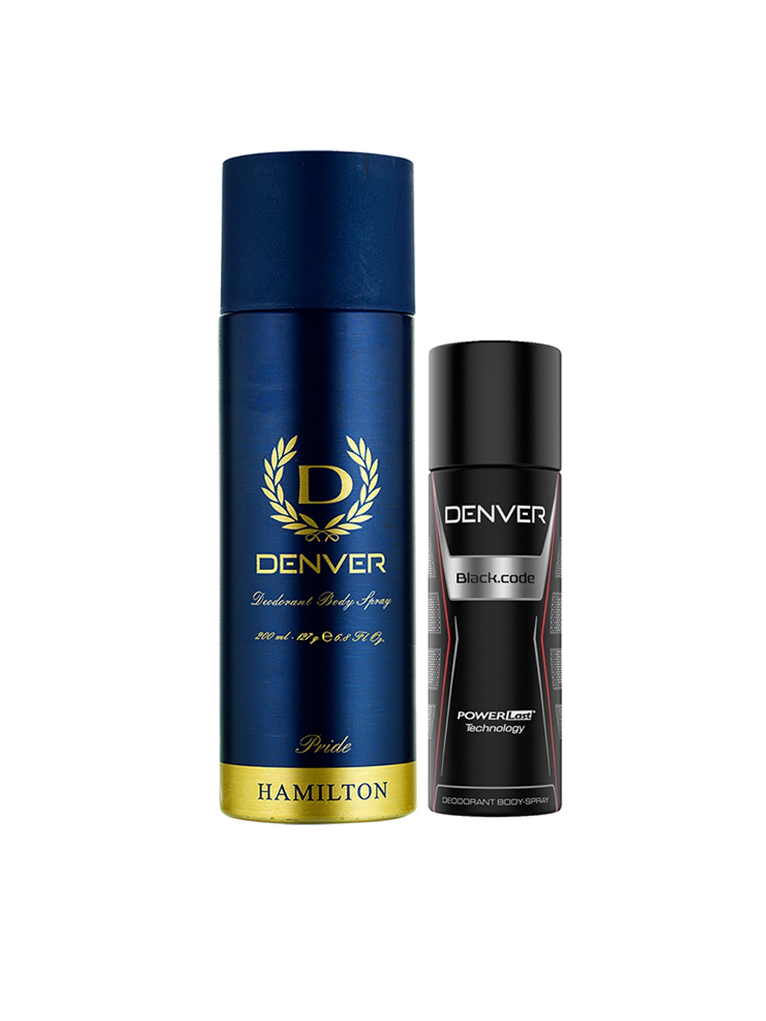 

Denver Men Set of 2 Deodorant Body Spray, Black