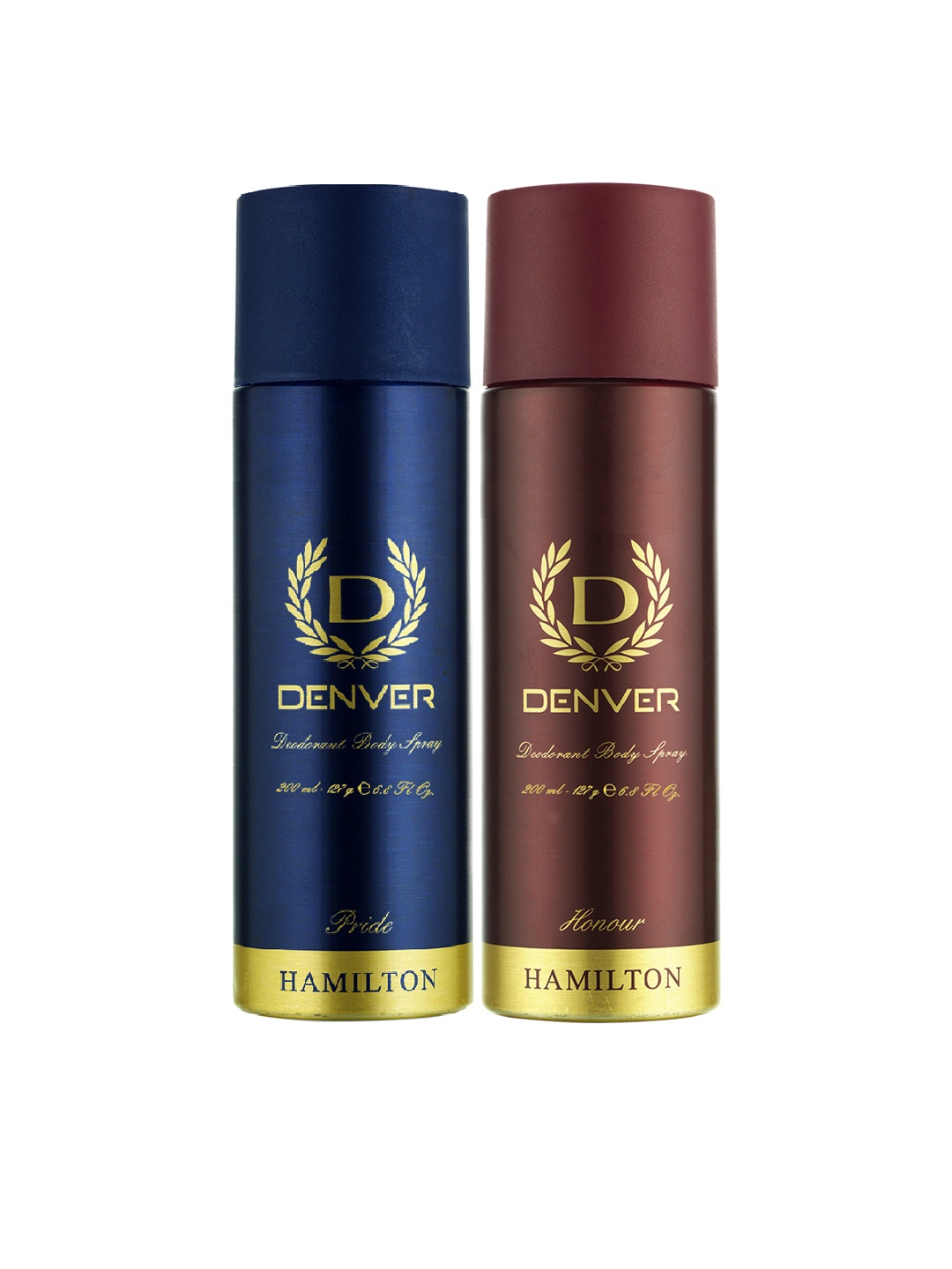

Denver Men Pride & Honour Deodorant Body Sprays - 200 Each, Maroon
