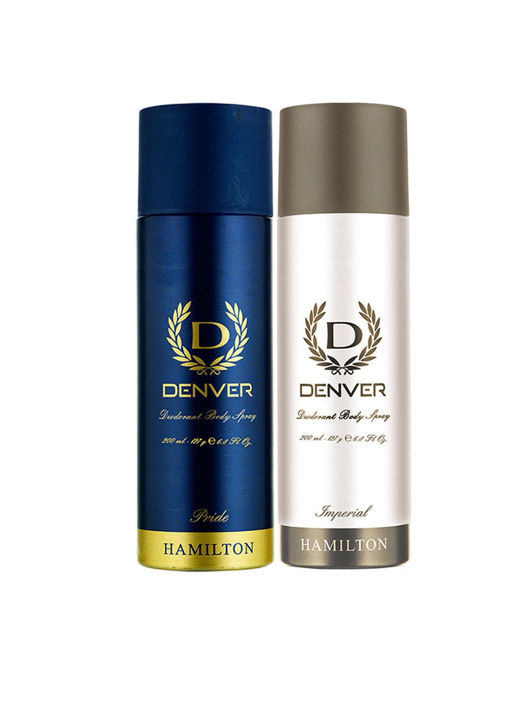 

Denver Men Set of 2 Deodorant Body Sprays - Pride & Imperial - 200ml Each, White