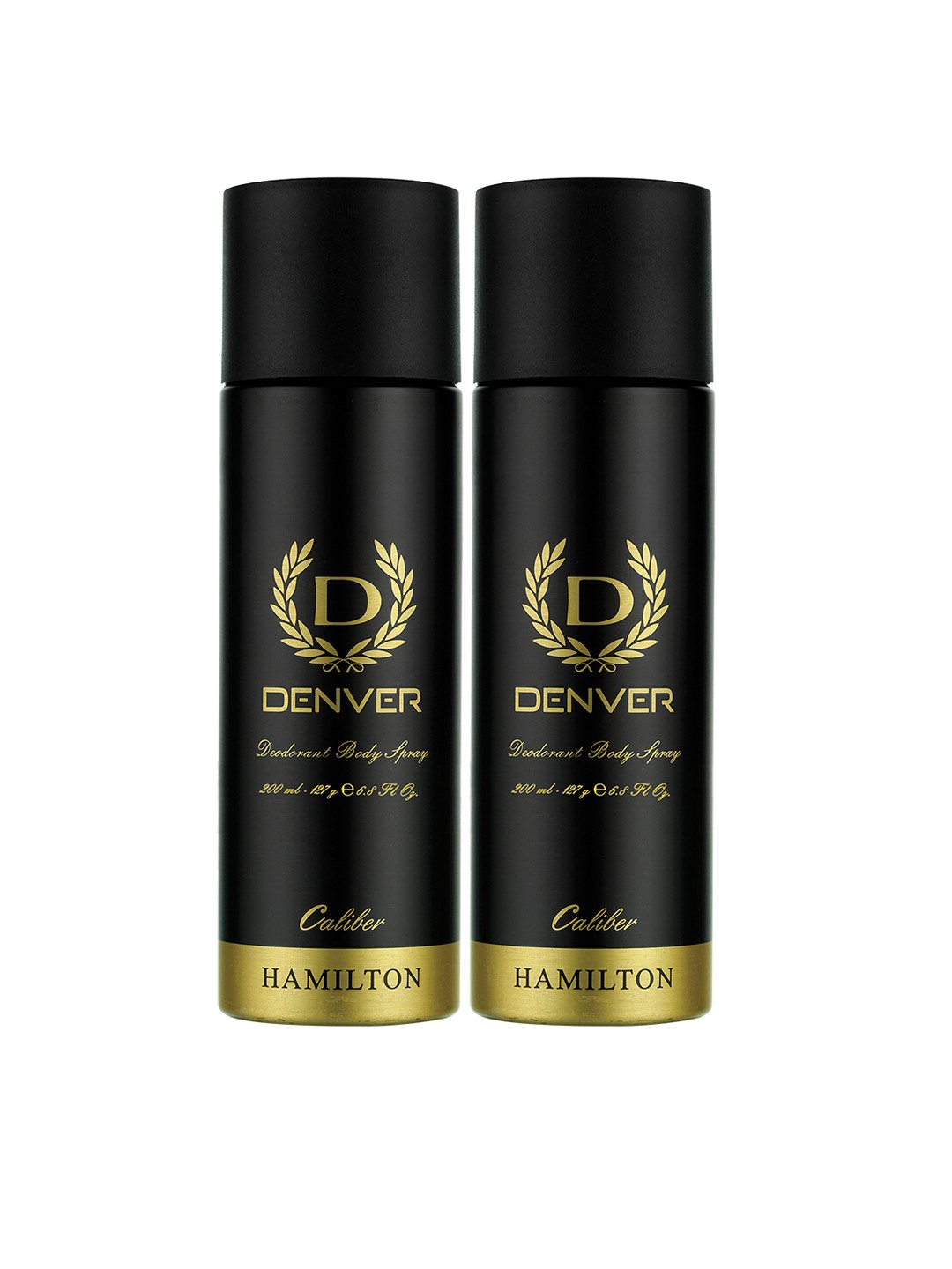 

Denver Men Set of 2 Caliber Deodorant Body Sprays, Black