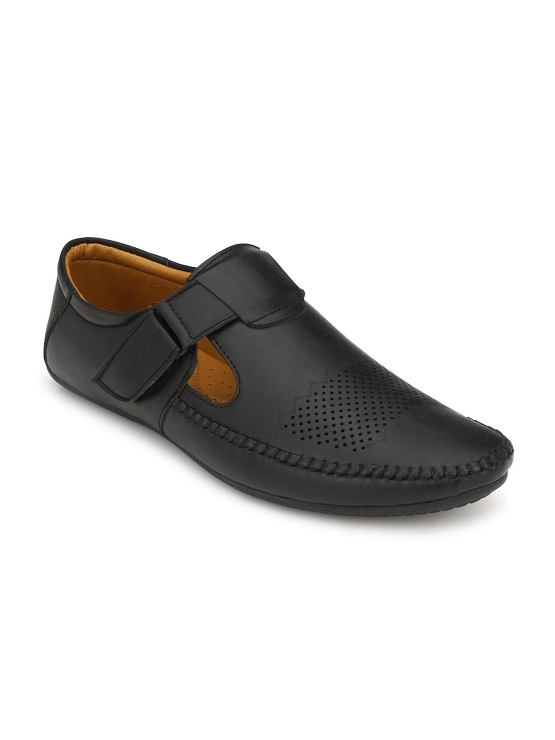 

Fentacia Men Black & Brown Shoe-Style Sandals