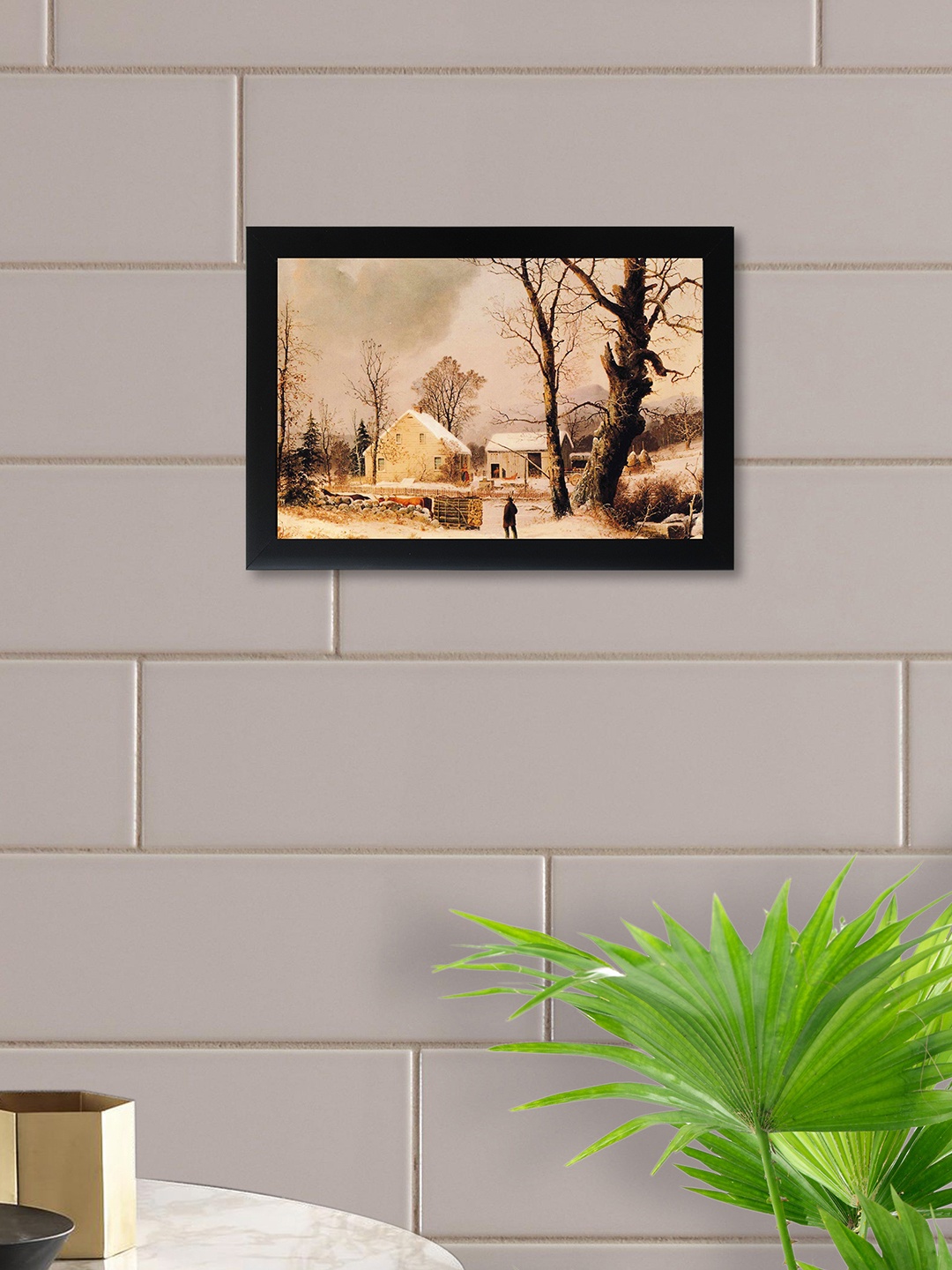 

nest ART Brown Synthetic Wood Abstract Wall Art