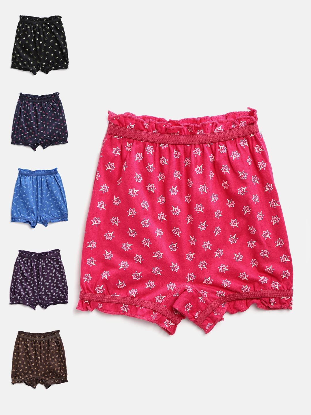 

Bodycare Kids Pack of 6 Printed Bloomer Briefs 2400ABCDAB-60, Purple