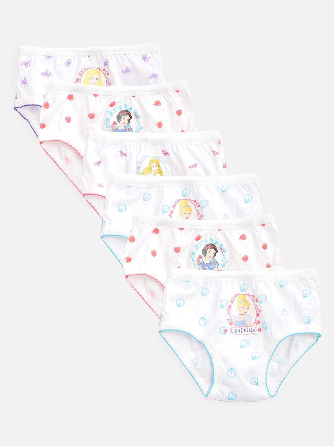 

Bodycare Girls Pack of 6 White Disney Princess Printed Briefs 926ABCDAB-60