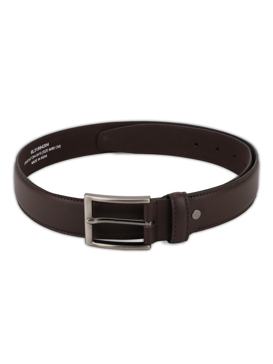 

Peter England Men Brown Solid Belt