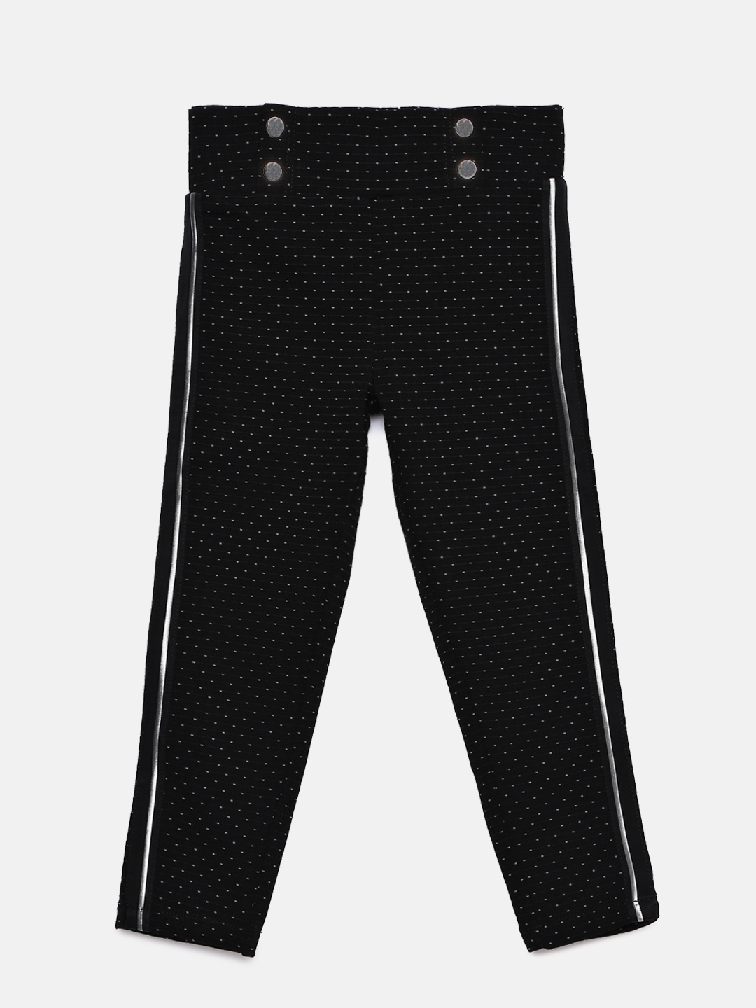 

Peppermint Girls Black Printed Jeggings