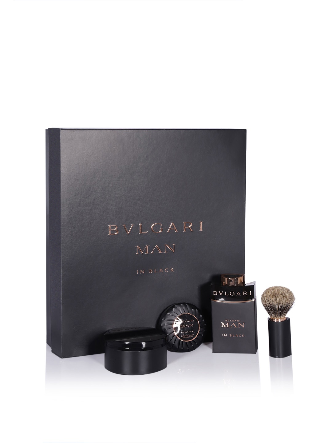 

Bvlgari Man In Black Grooming Kit - EDP - Shaving Bowl - Shaving Soap - After Shaving Balm
