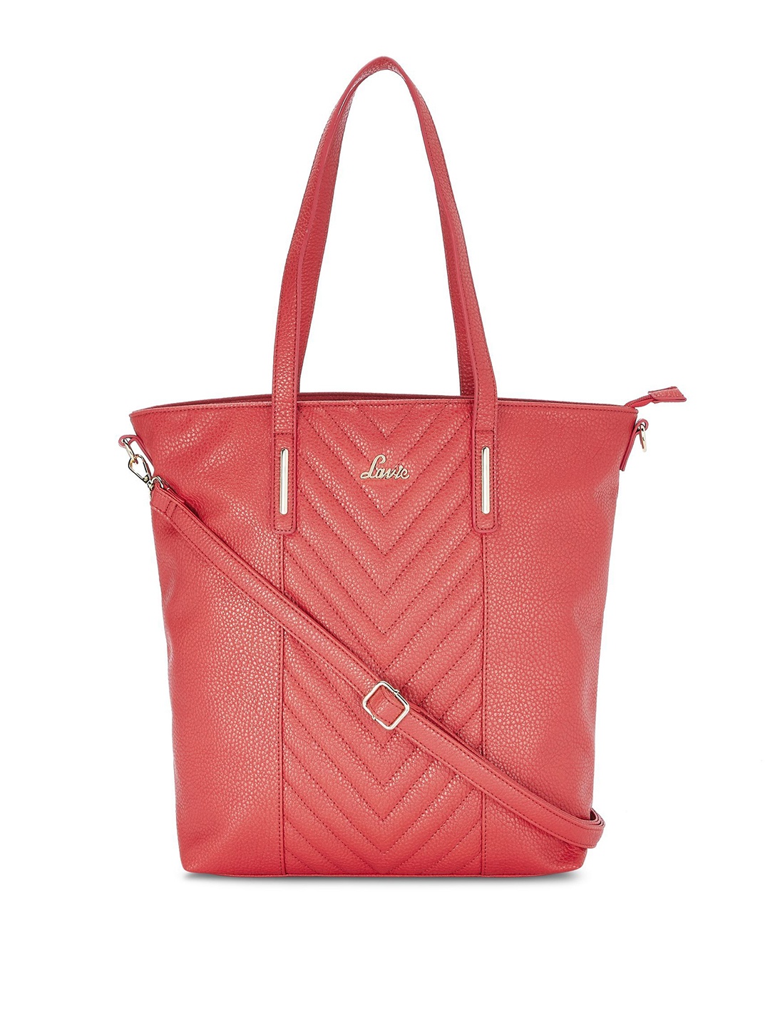 

Lavie Red Textured Shoulder Bag