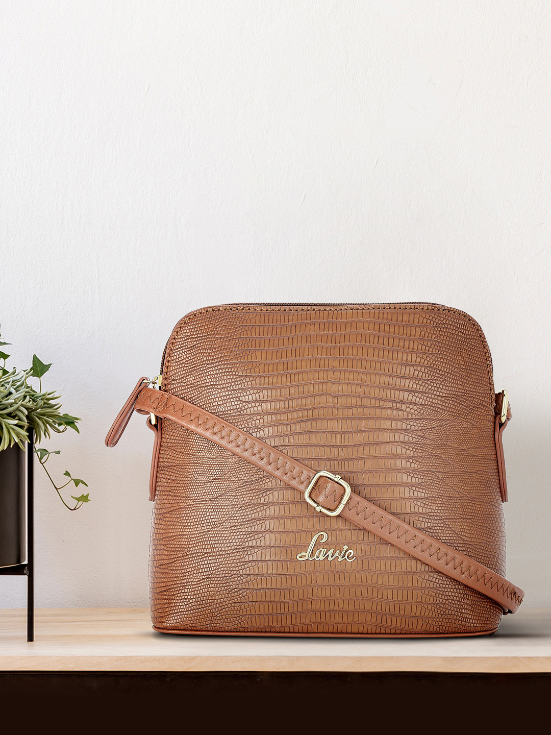 

Lavie Tan Textured Sling Bag