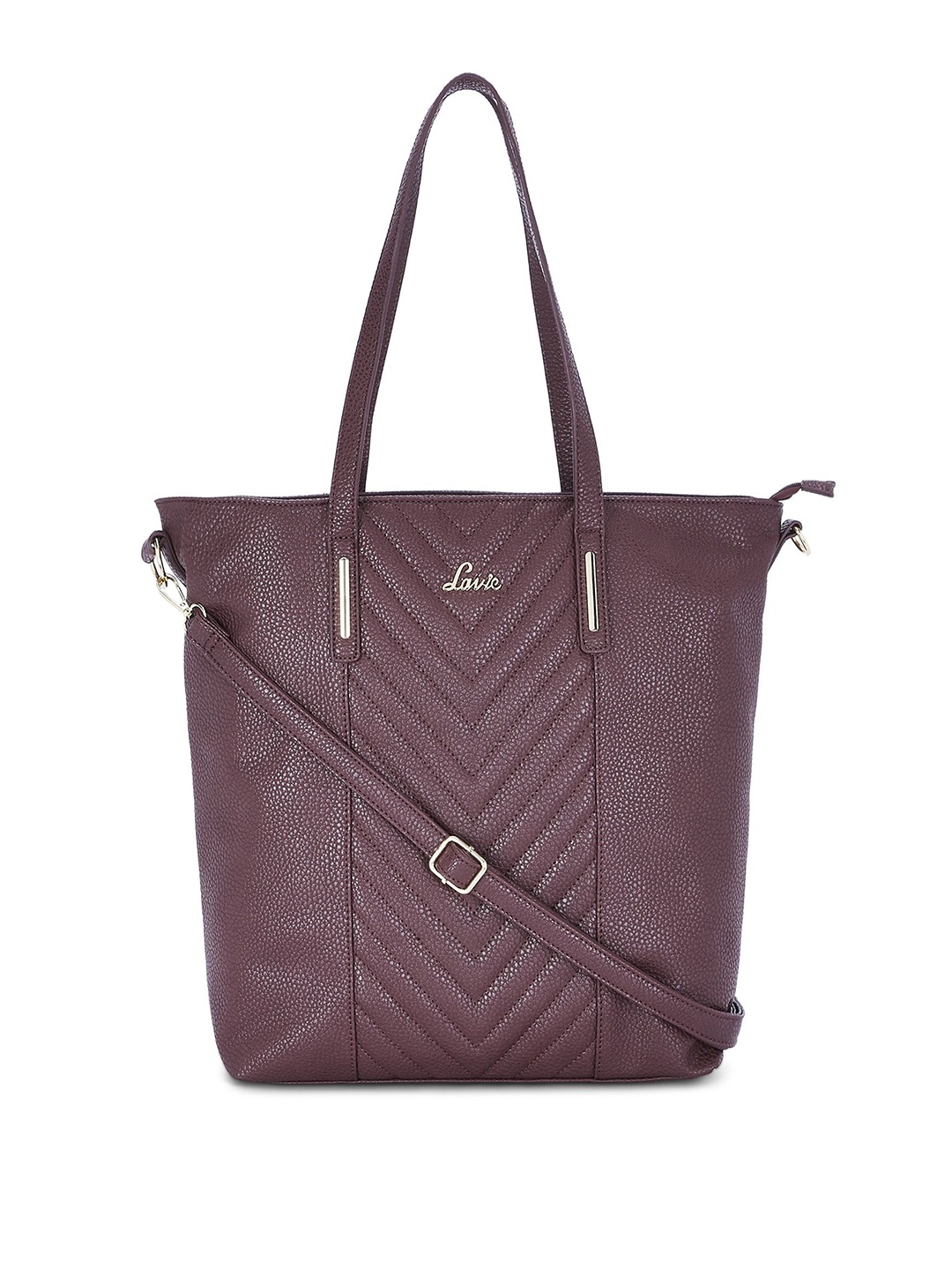 

Lavie Maroon Solid Shoulder Bag