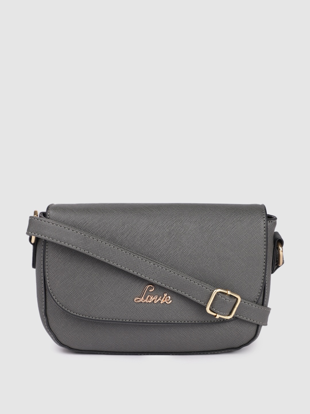 

Lavie Denali Saffiano Grey Solid Sling Bag