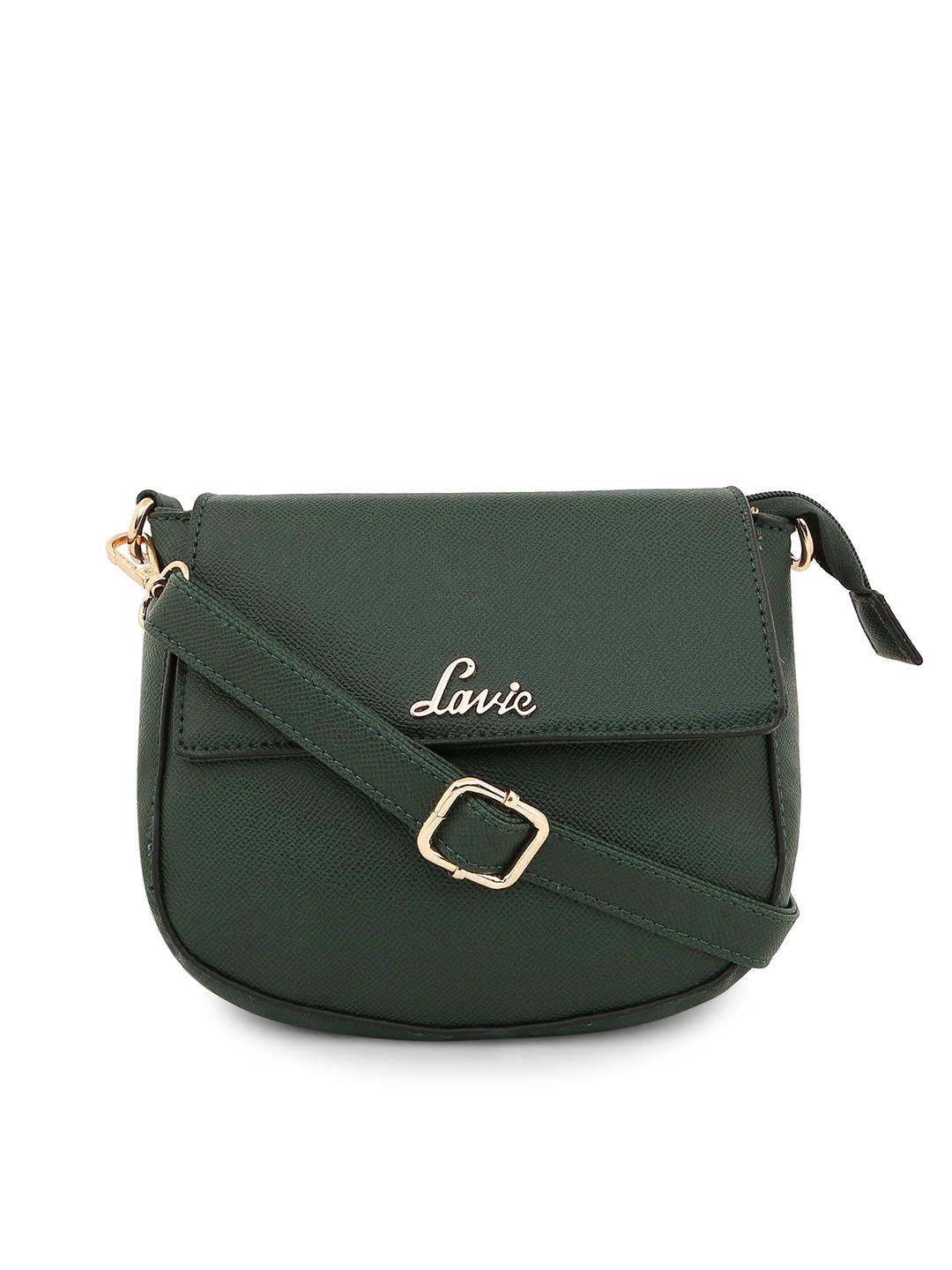 

Lavie Green Solid Sling Bag