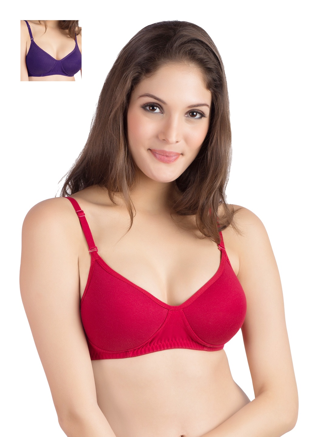 

Tweens Pack of 2 T-shirt Bras TW-1301-RD-DPR-NS, Red