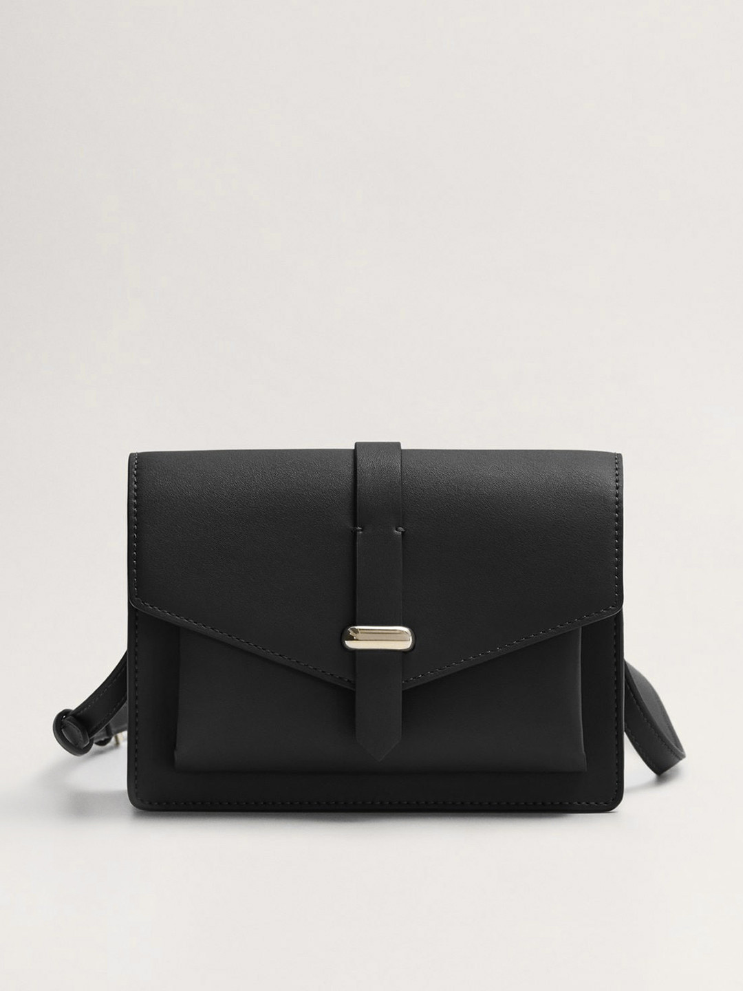 

MANGO Black Solid Sling Bag