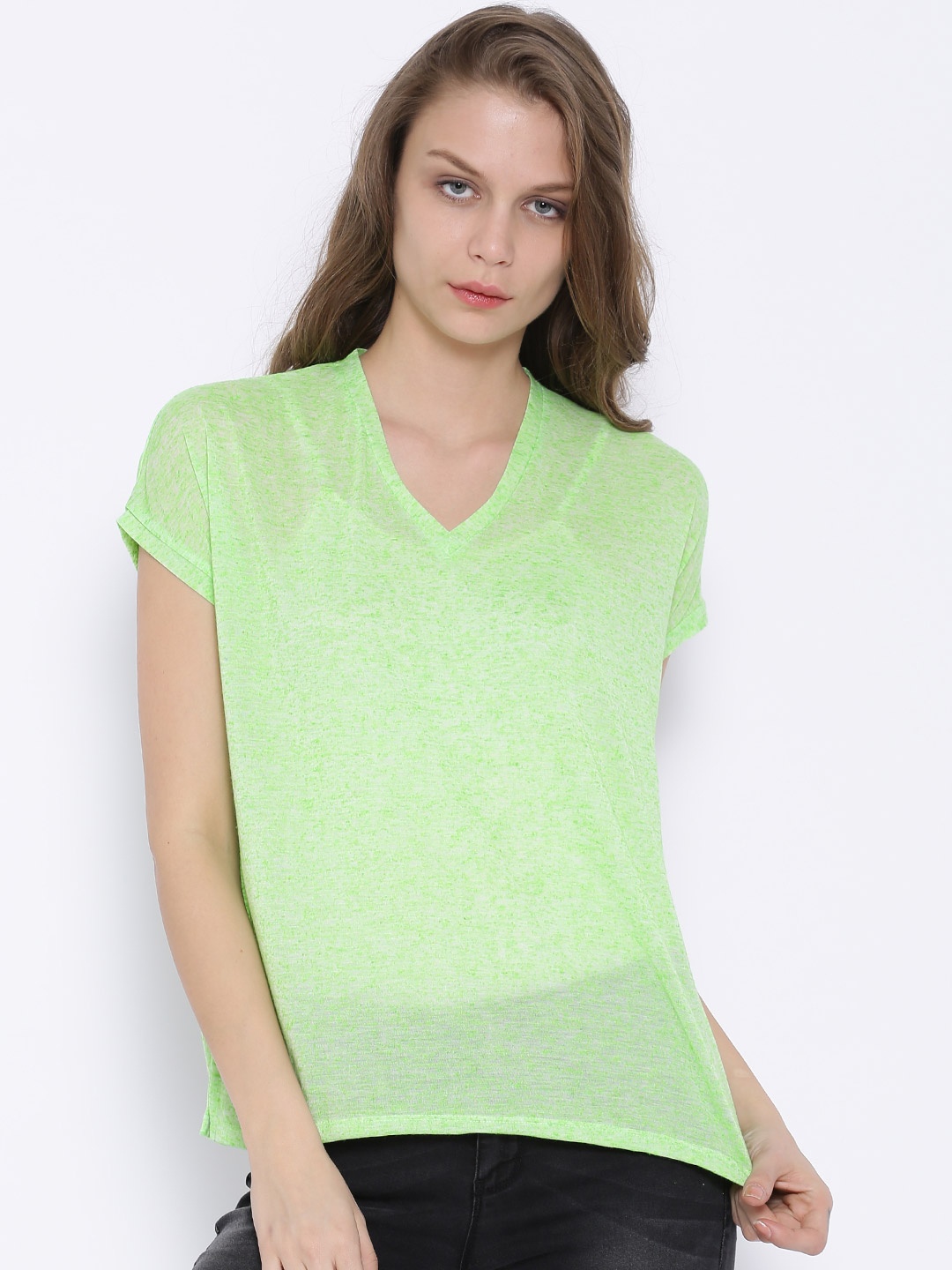 

Tokyo Talkies Green Linen Top
