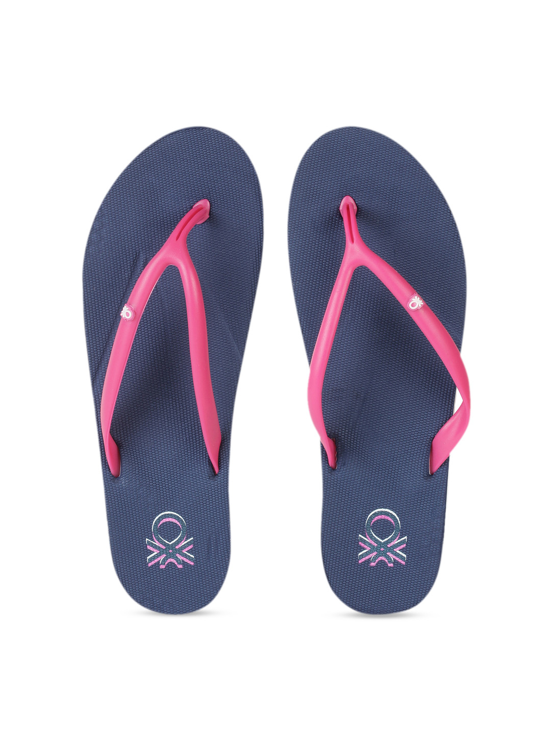 

United Colors of Benetton Women Pink Solid Thong Flip-Flops