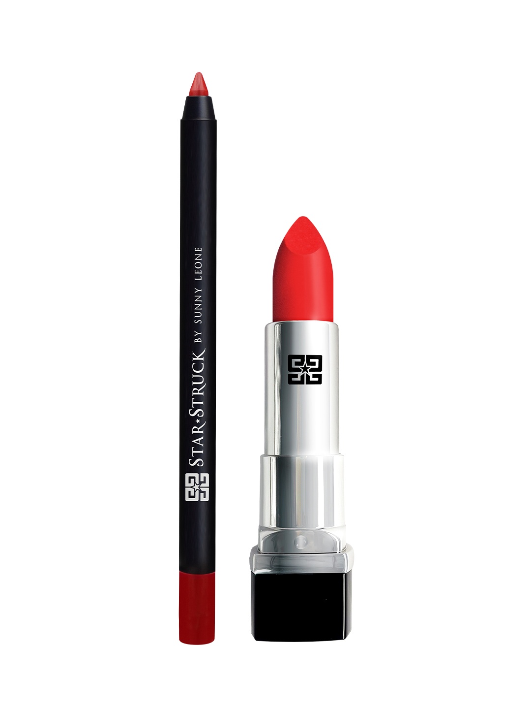 

STARSTRUCK BY SUNNY LEONE Women Cherry Bomb 2 Piece Lip Kit Lipstick Lip Liner, Red
