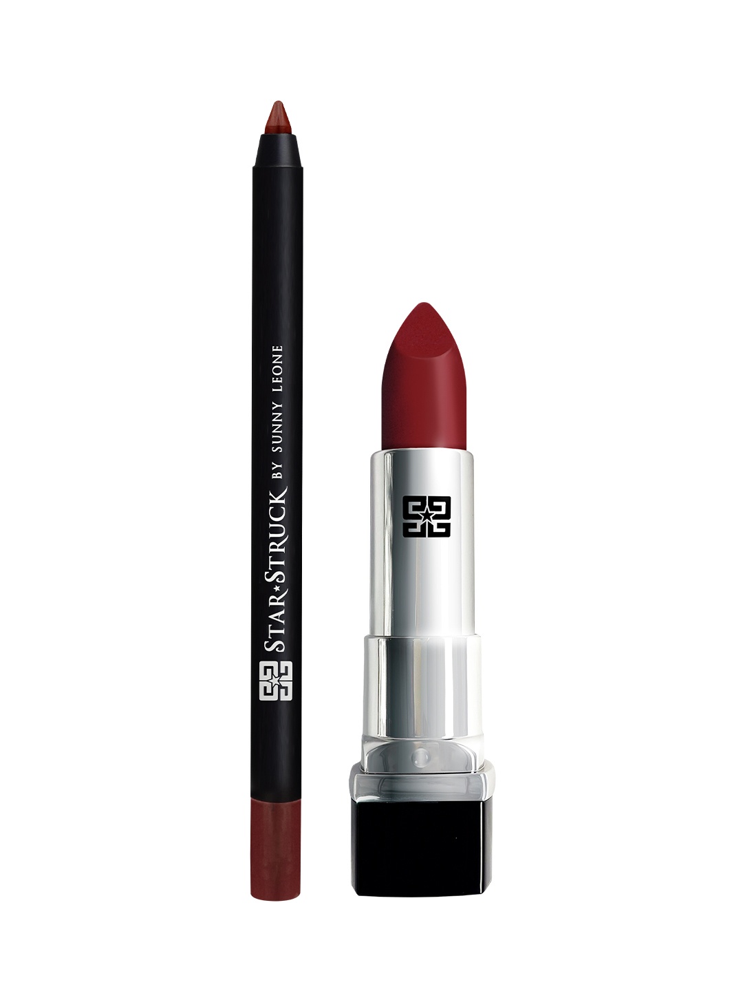 STARSTRUCK BY SUNNY LEONE Starry Night 2PC Lipkit Lipstick + Lip Liner, Brown