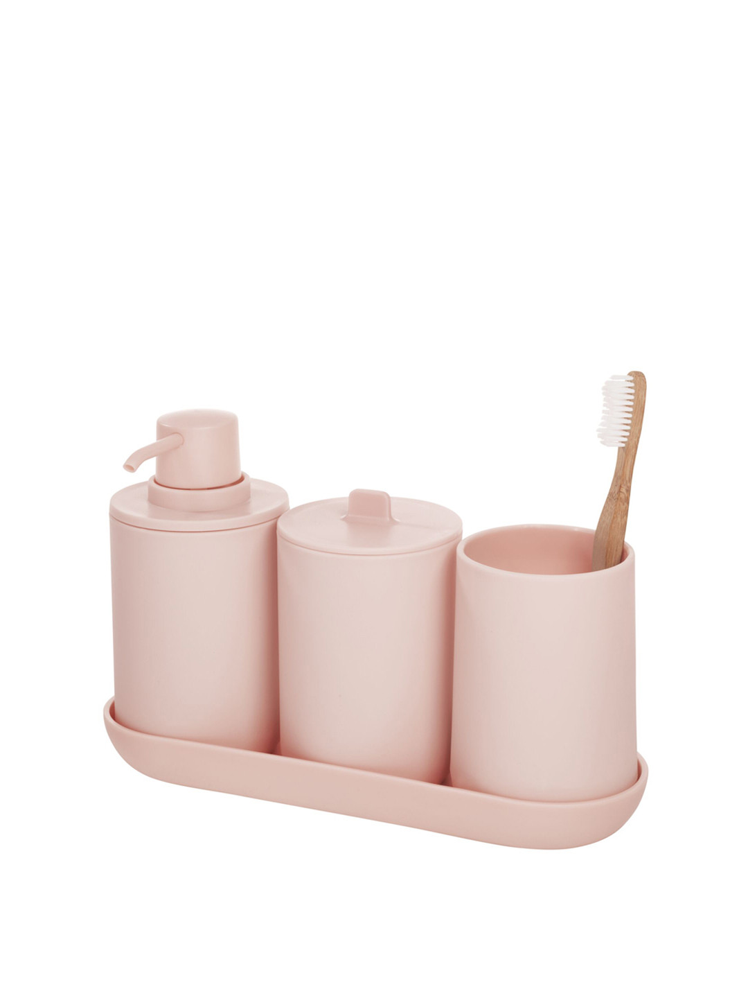 

INTERDESIGN Pink Set of 4 Bathroom Accessory
