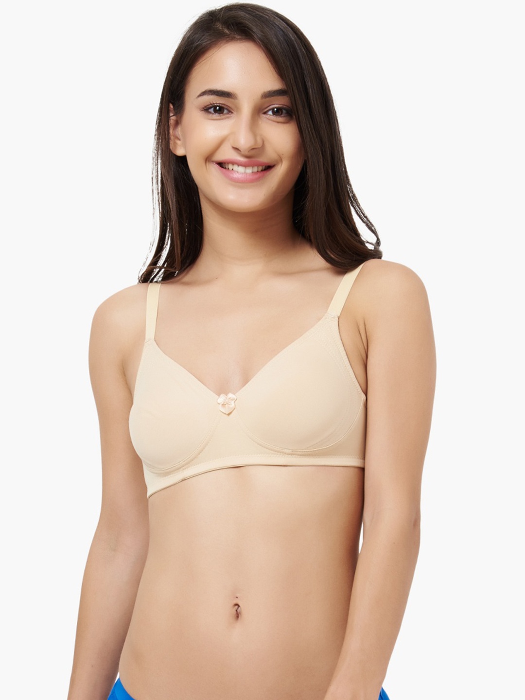 

Ginger by Lifestyle Beige Solid Non-Wired Non Padded T-shirt Bra 8903474904206