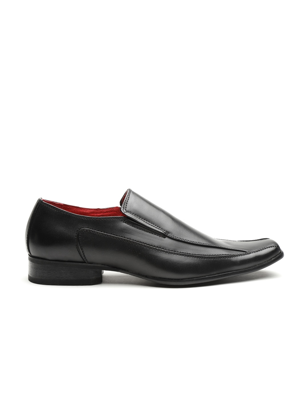 

Carlton London Men Black Solid Formal Slip-Ons