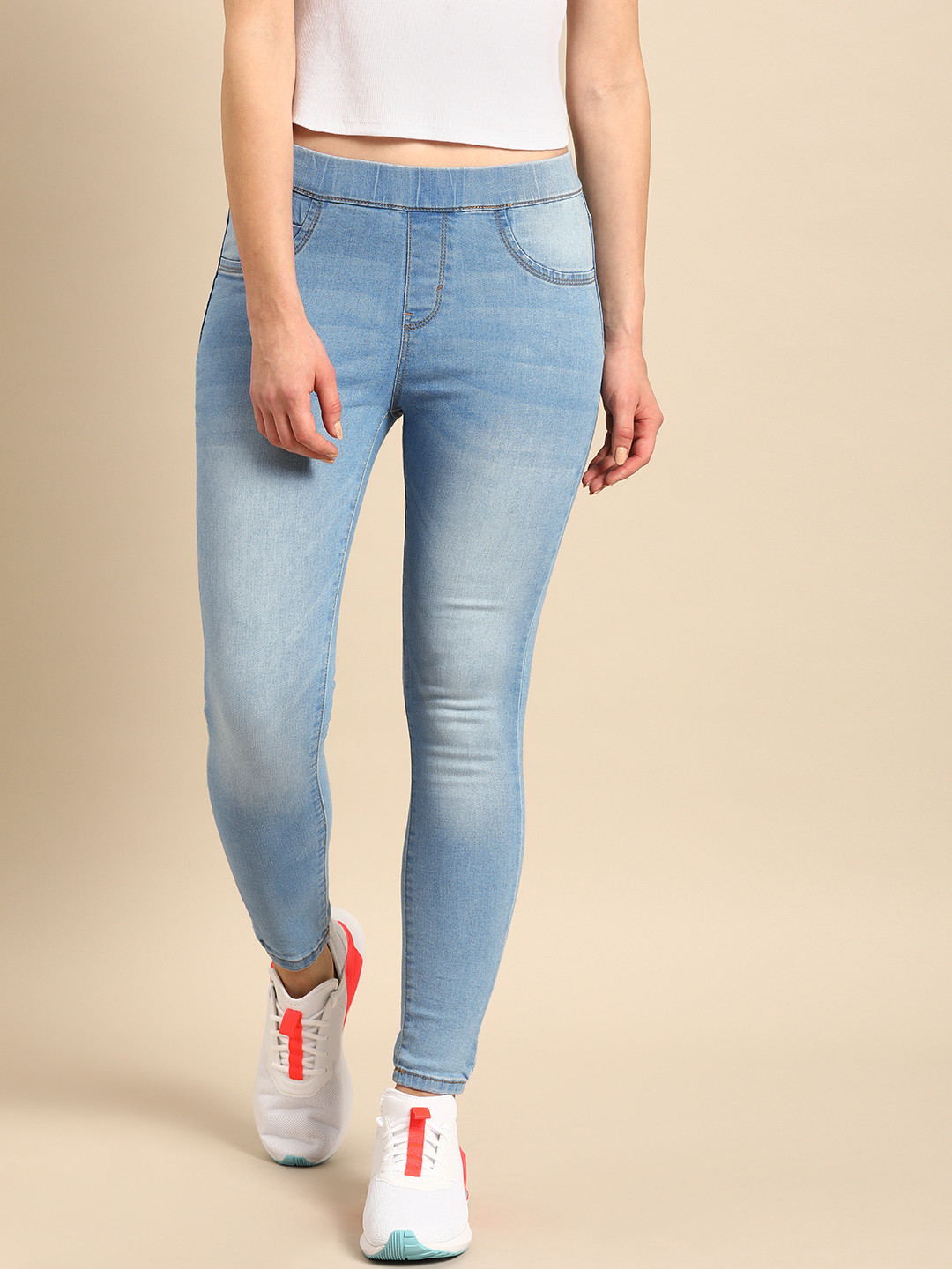 

DressBerry Women Blue Super Skinny Fit Jeggings