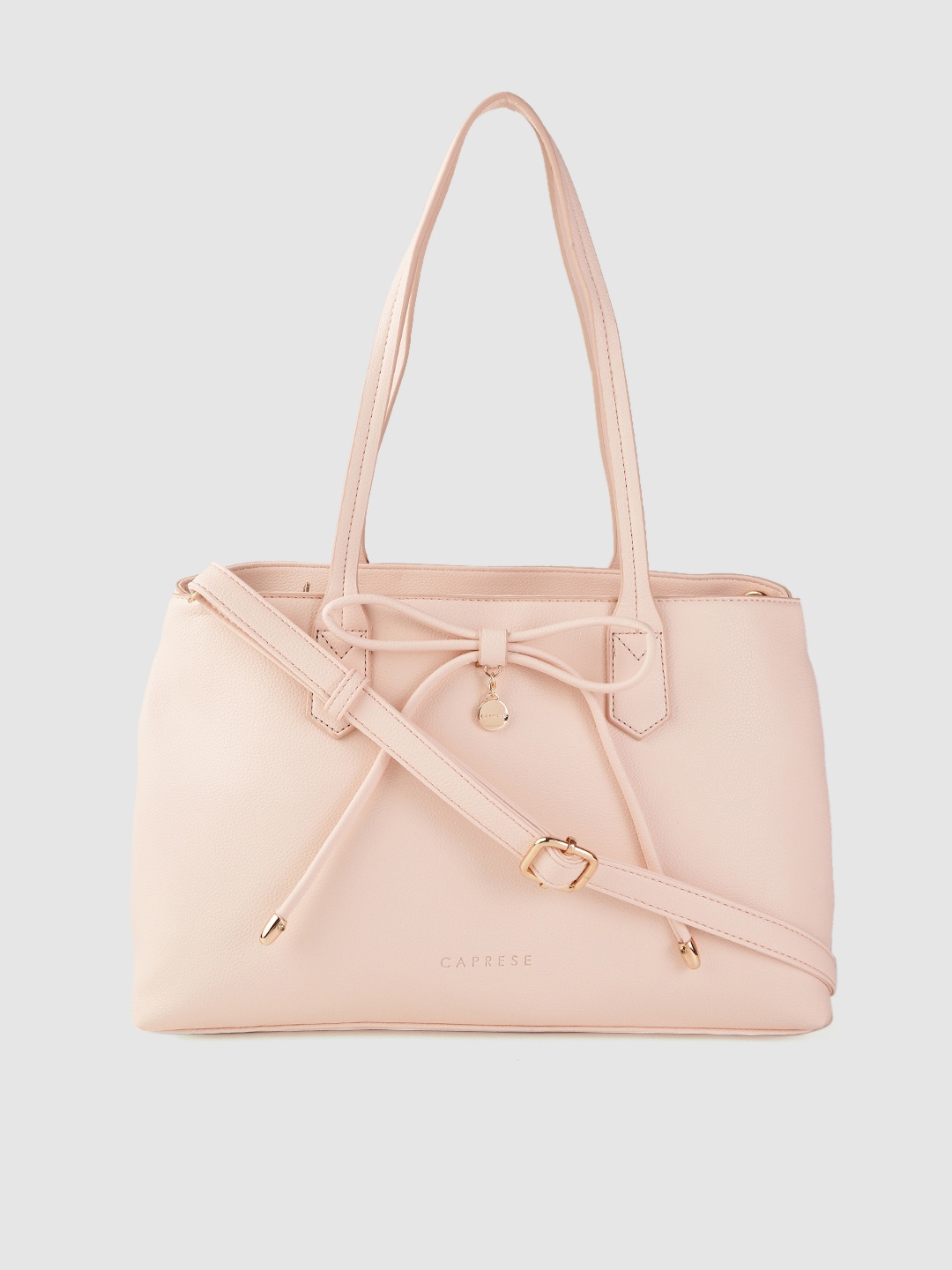 

Caprese Pink Solid Shoulder Bag