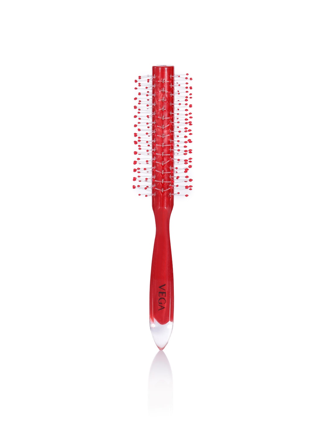 

VEGA Round Hair Brush for Adding Curls & Volume To All Hair Types R4-RB, Red