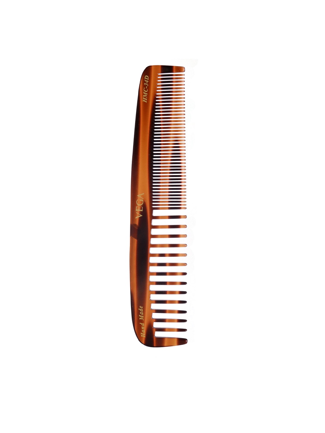 

VEGA Graduated Handmade Shampoo Hair Comb HMC-34D, Brown