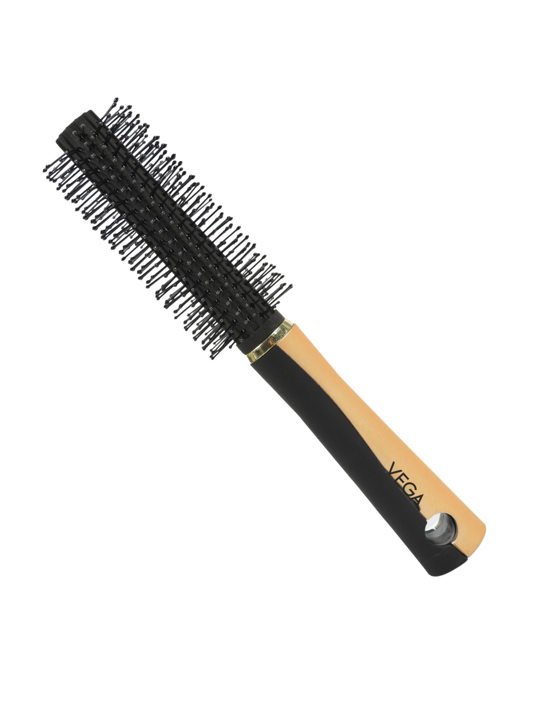 

VEGA Round Hair Brush for Adding Curls & Volume To All Hair Types E12-RB, Black
