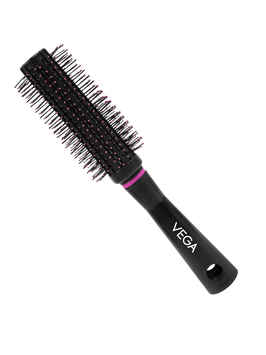 

VEGA Round Hair Brush for Adding Curls & Volume To All Hair Types R16-RB, Black