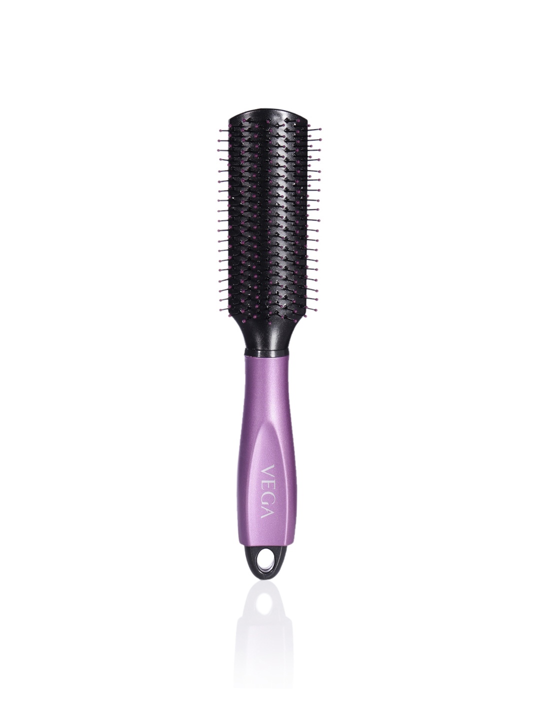 

VEGA Flat Hair Brush with Cleaning Comb E18-FB, Purple