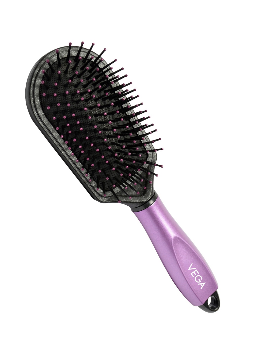 

VEGA Cushioned Hair Brush with Cleaning Comb E18-CB, Black