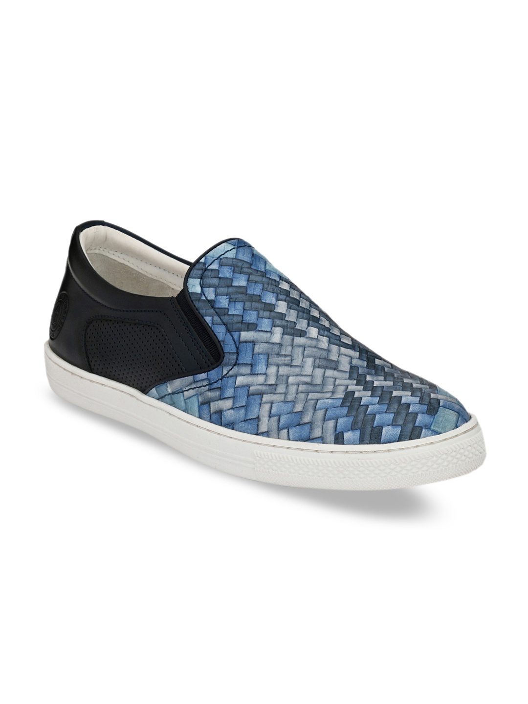 

Alberto Torresi Men Lightweight Blue Slip-On Sneakers