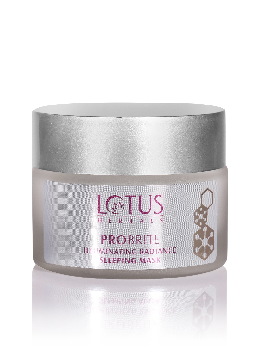 

Lotus Herbals Sustainable Probrite Illuminating Radiance Sleeping Mask 50 g, Silver