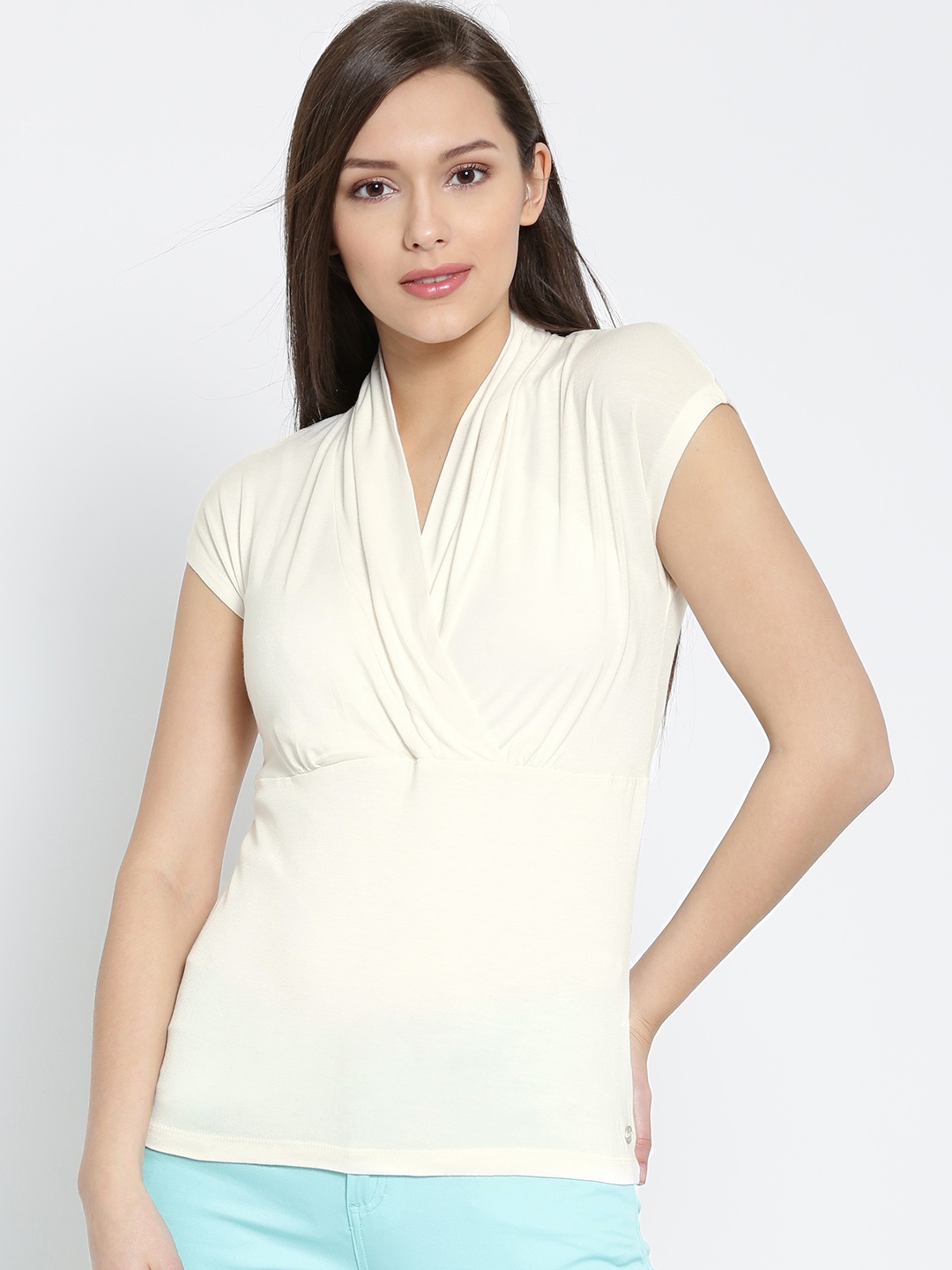 

U.S. Polo Assn. Women Off-White Top