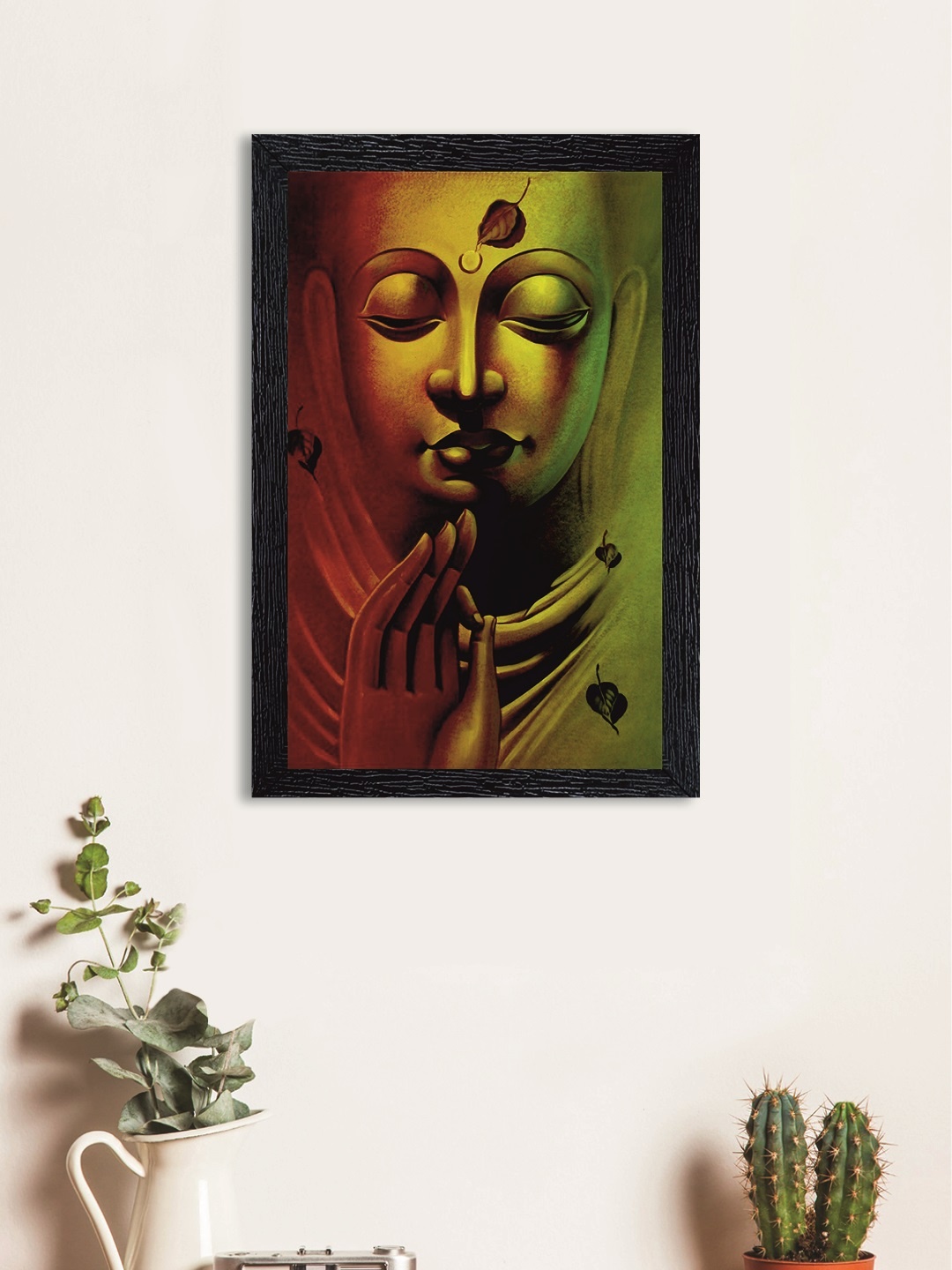 

nest ART Green & Brown Lord Buddha Synthetic Wood Wall Art