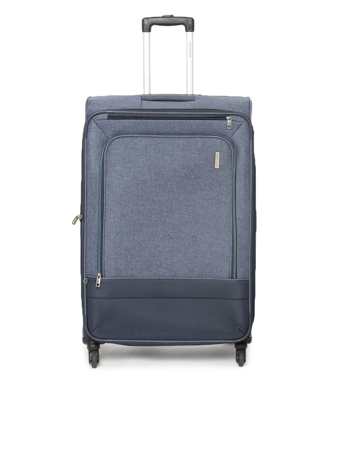 

Aristocrat Blue Solid Saphire Soft-Sided Large Trolley Suitcase