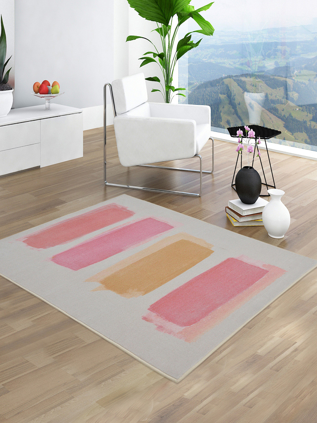 

RUGSMITH Multicoloured Printed Anti-Skid Carpets, Multi