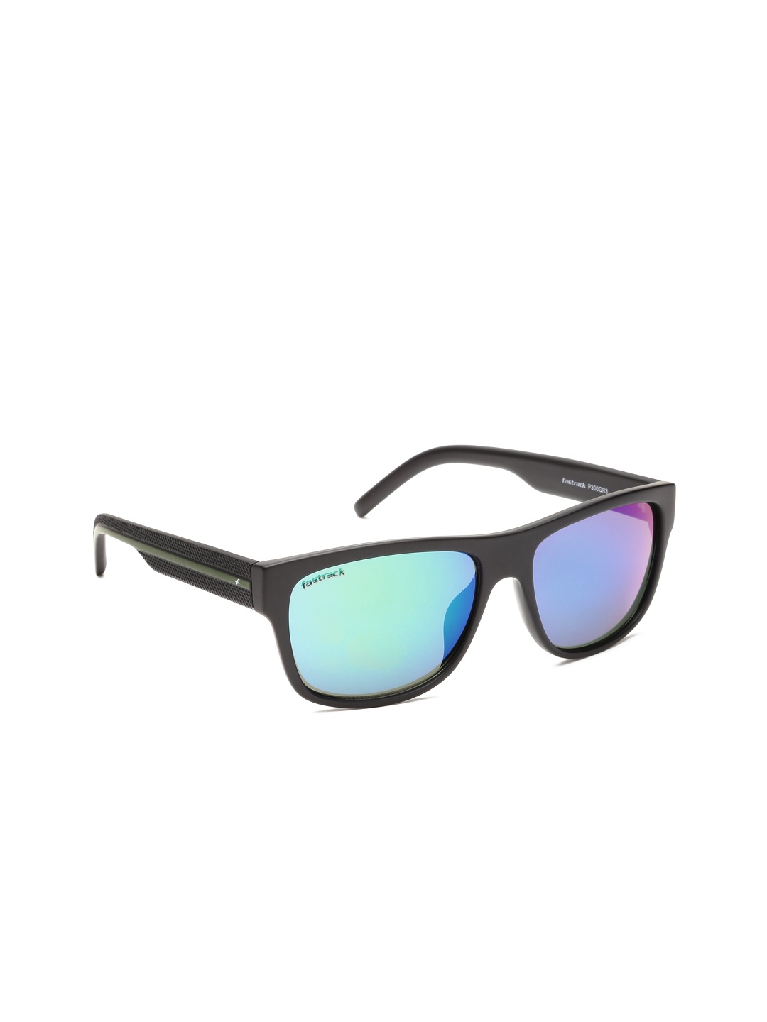 

Fastrack Men Mirrored Wayfarer Sunglasses P300GR3, Green