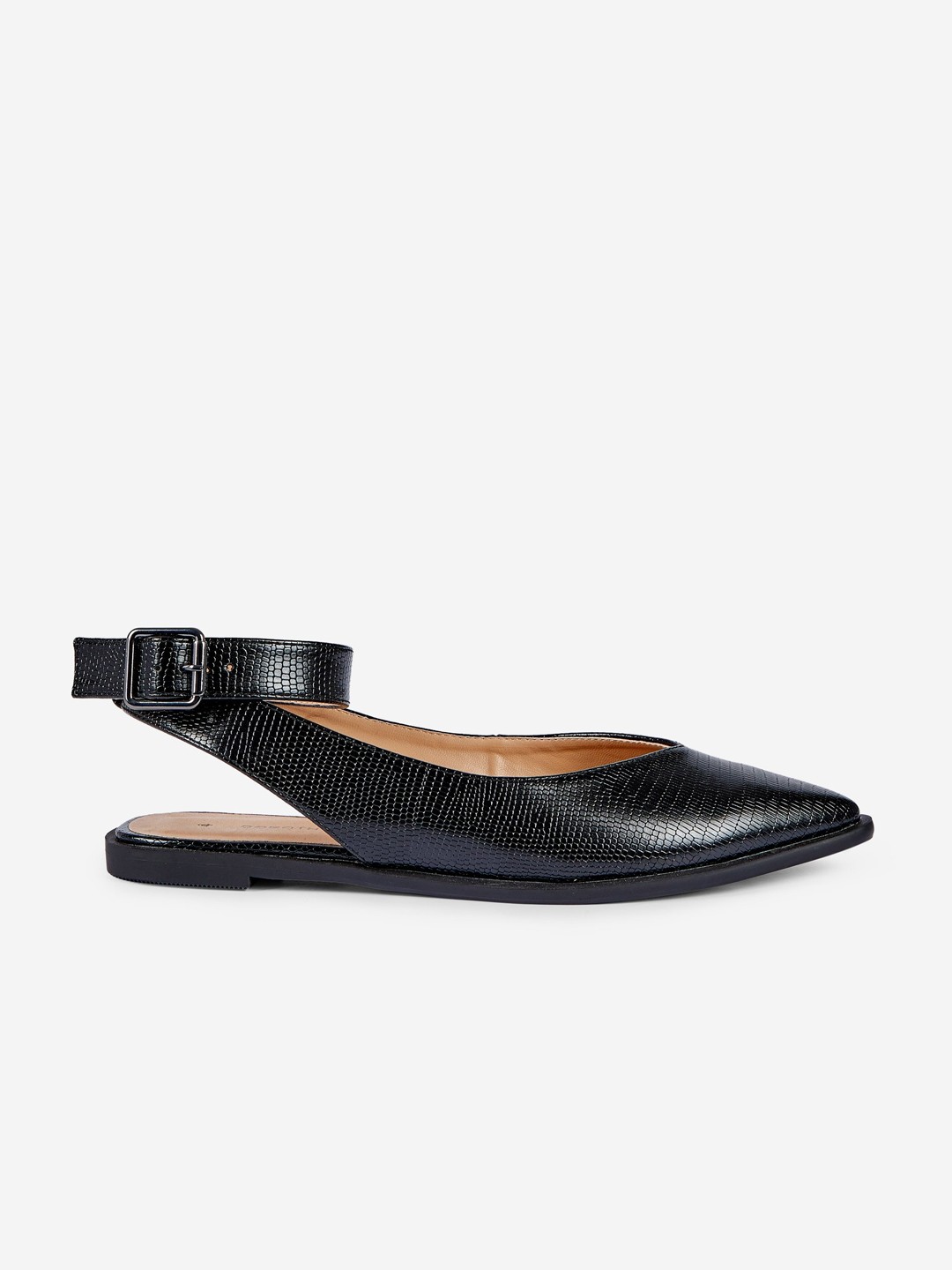 

DOROTHY PERKINS Women Black Textured Flats