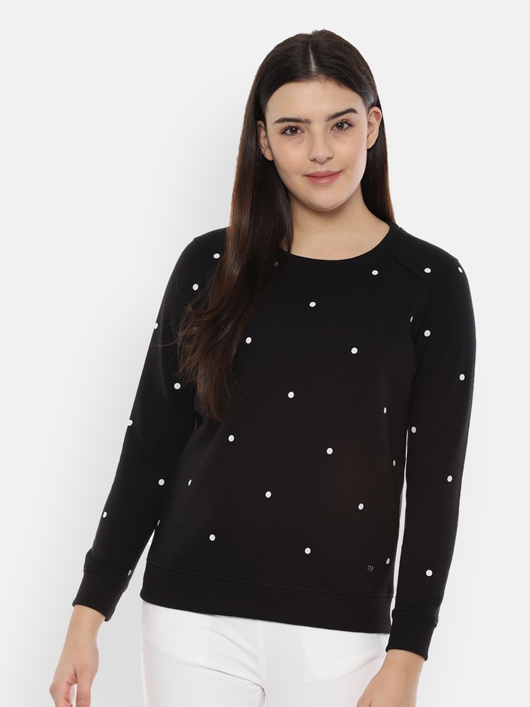 

Allen Solly Women Black Printed Sweatshirt