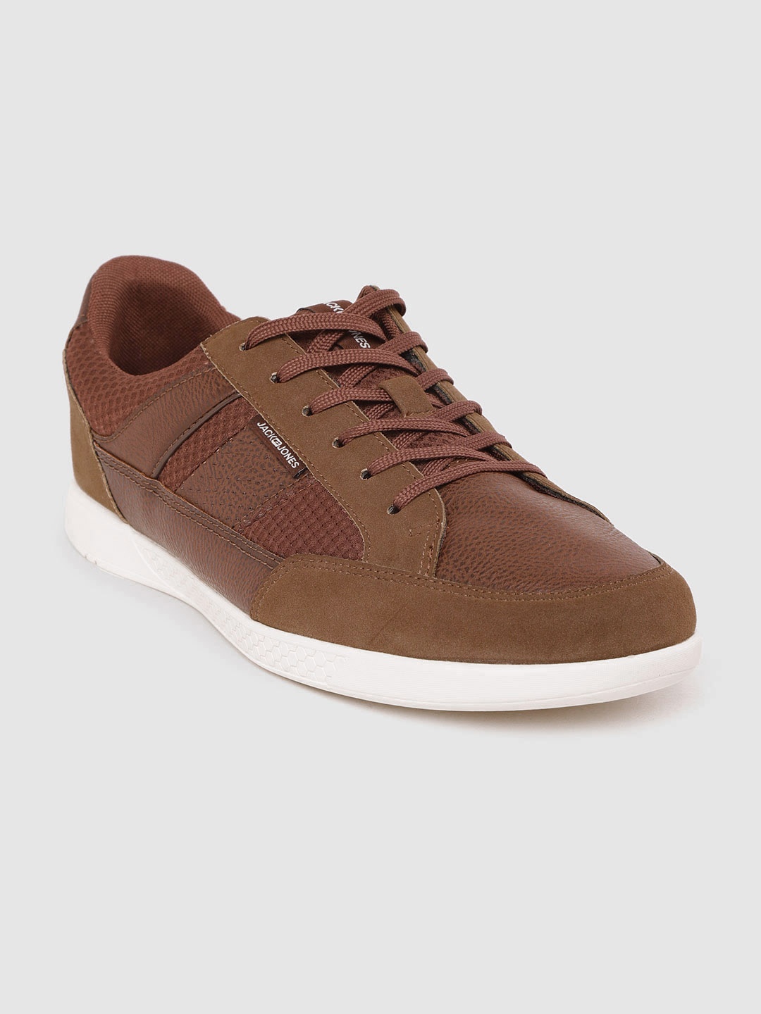 

Jack & Jones Men Brown Solid Sneakers