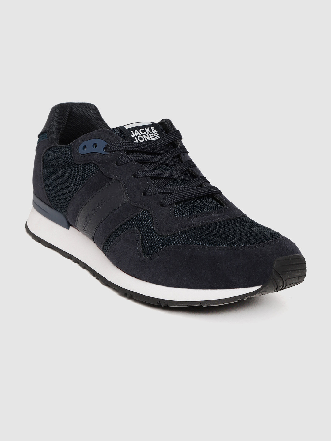 

Jack & Jones Men Navy Blue Solid Sneakers