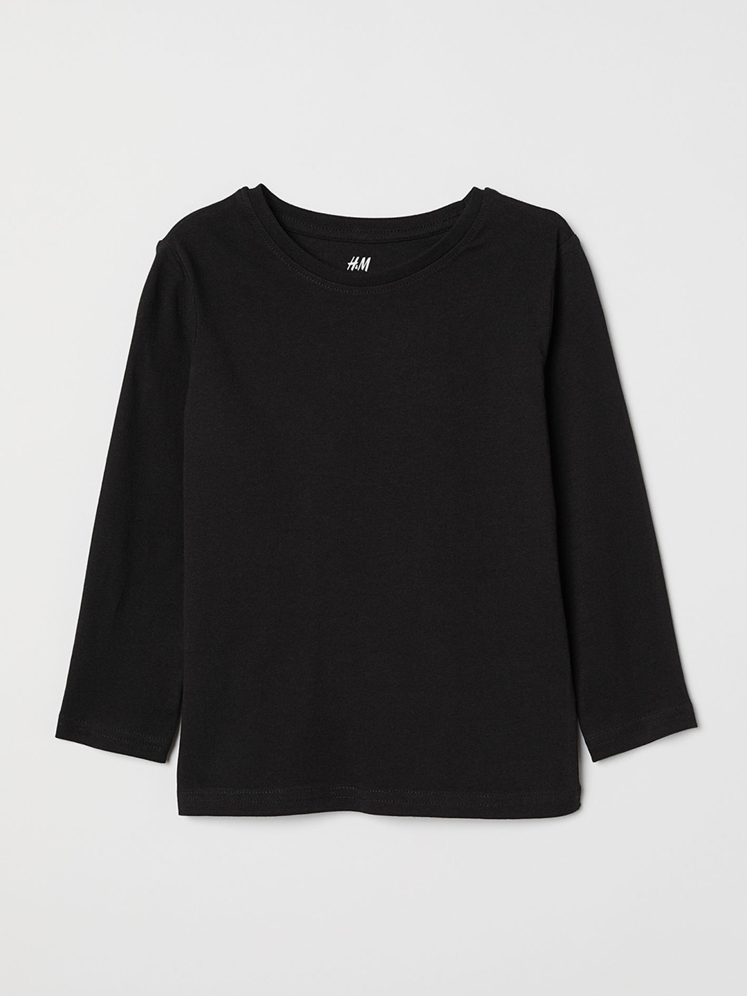 

H&M Boys Black Solid Jersey Sustainable Sweatshirt