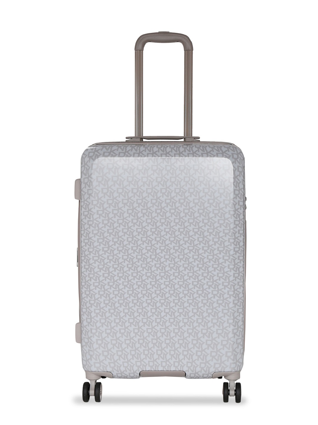 

DKNY Grey Printed Vintage Signature Hard-Sided Cabin Trolley Suitcase