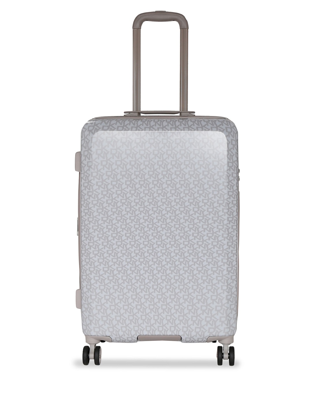 

DKNY Grey Printed Vintage Signature Hard-Sided Medium Trolley Suitcase