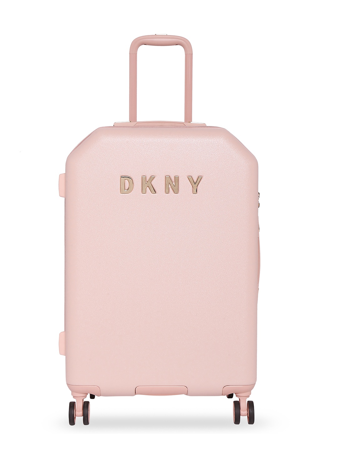 

DKNY ALLORE Textured Allore Hard-Sided Large Trolley Suitcase, Pink